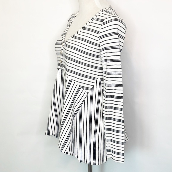 Maeve Anthropologie Eliza Henley Waffle Top - Picture 3 of 9